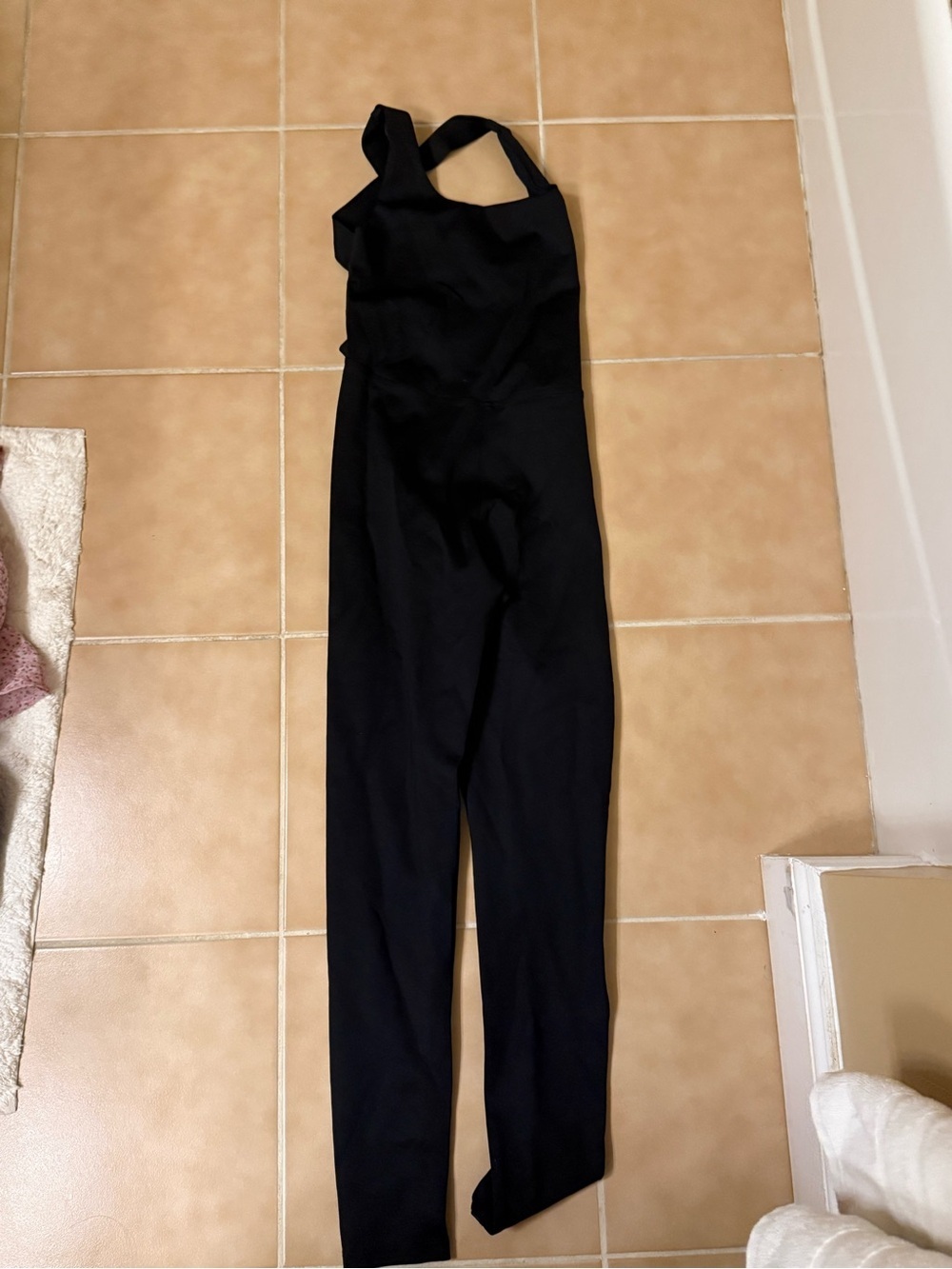 Sleek Black athletic Jumpsuit